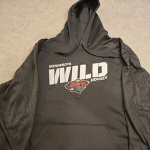 Majestic Gray Minnesota Wild Hockey Hoodie. Size XXL.